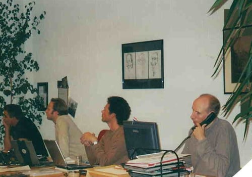 A picture from Nebu's archive: Mustapha, Eric, Jan